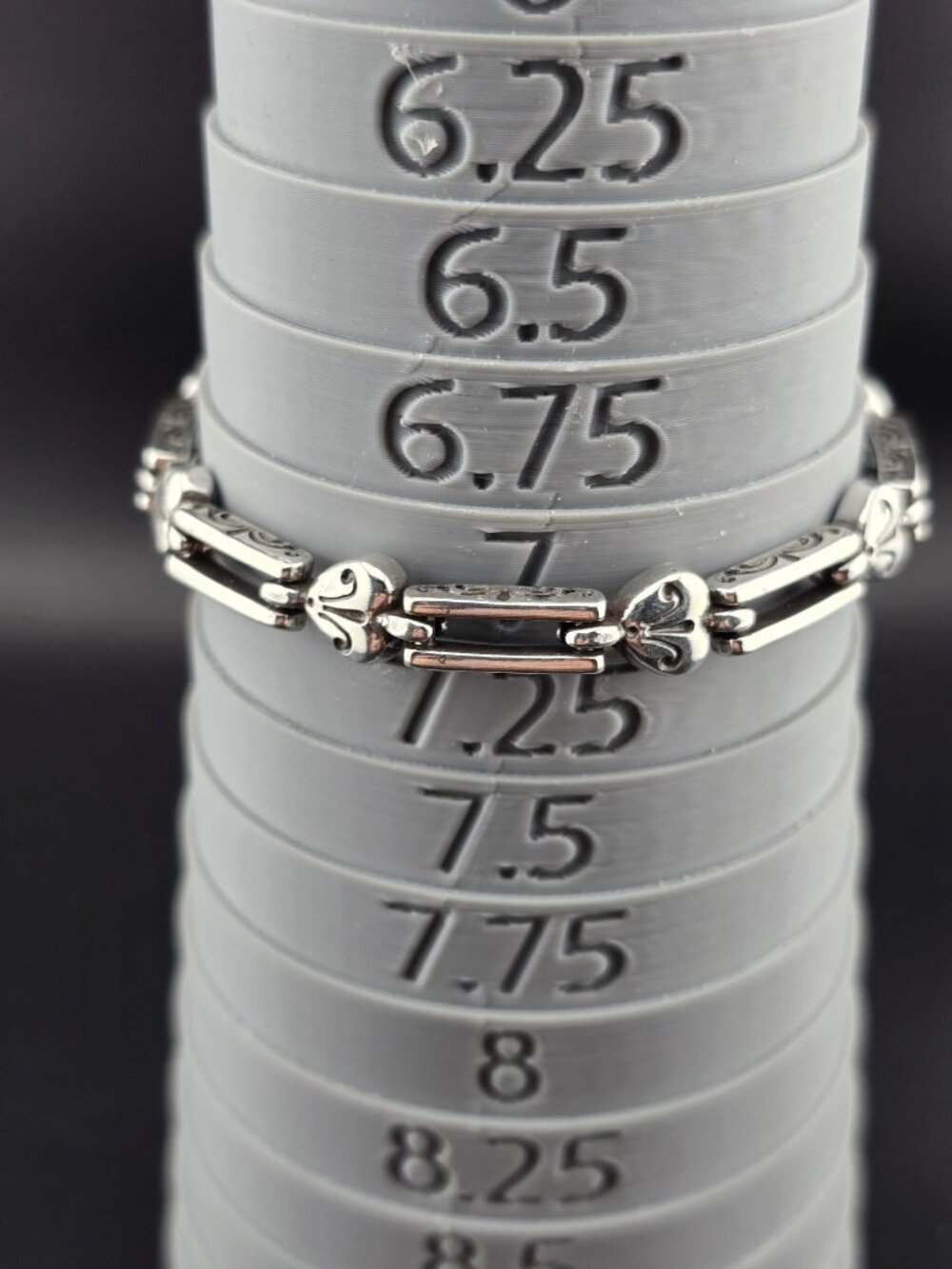 NWT Brighton Pompeii Silver-Tone Bracelet With Heart Charms & Ornate Links - Picture 2 of 7
